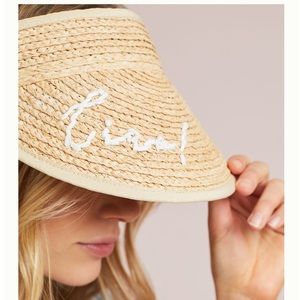 Anthropologie Accessories - NWT Anthropologie Ciao Raffia Visor Anthropologie Accessories - NWT Anthropologie Ciao Raffia Visor